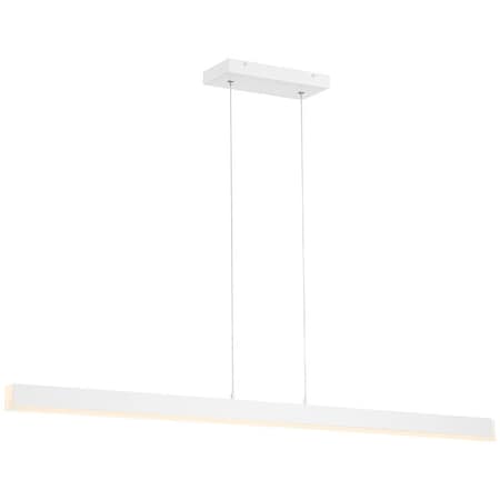 Illume, Dual Voltage LED Pendant, Matte White Finish, Acrylic Lens Acrylic